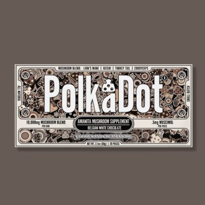 PolkaDot Chocolate Mushroom Bar Cookies and Cream