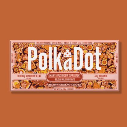 PolkaDot Chocolate Mushroom Bar Hazelnut Wafer