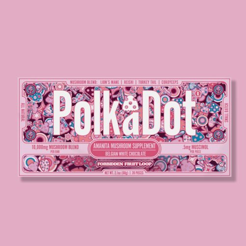 PolkaDot Chocolate Mushroom Bar Forbidden Fruit Loop