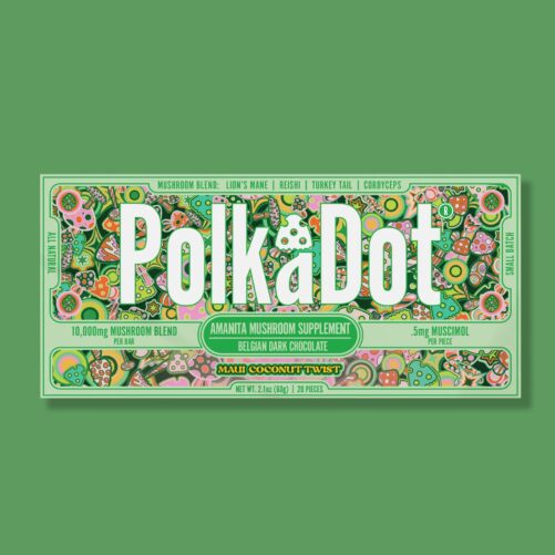 PolkaDot Chocolate Mushroom Bar Maui Coconut