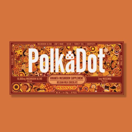 PolkaDot Chocolate Mushroom Bar Penny Cup
