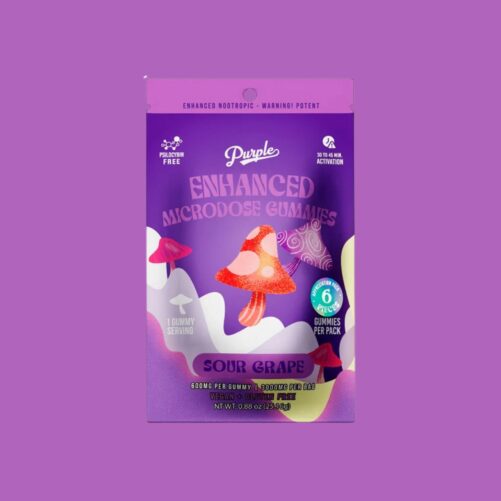 Purple Microdose Gummies Sour Grape