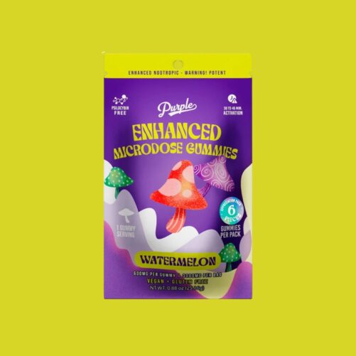 Purple Mushroom Gummies Watermelon