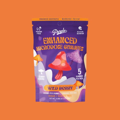 Purple Mushroom Gummies Wild Berry