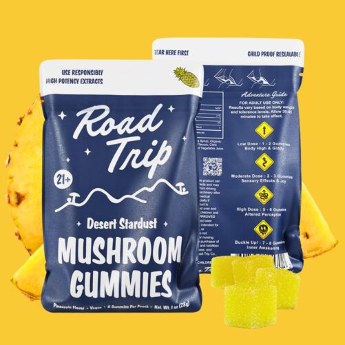 Road Trip Mushroom Gummies Pineapple