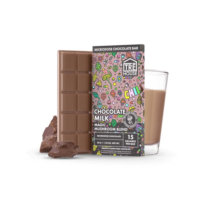 TRE House Magic Mushrooms Chocolate Bar Chocolate Milk