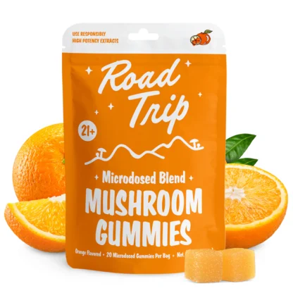 Road Trip Microdose Blend Mushroom Gummies Orange