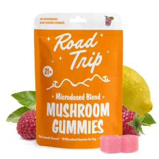 Road Trip Microdose Blend Mushroom Gummies Pink Lemonade