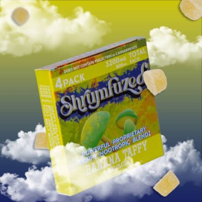 Shrumfuzed Gummies Banana Taffy 4 Pack