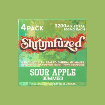 Shrumfuzed Gummies Sour Apple 4 Pack