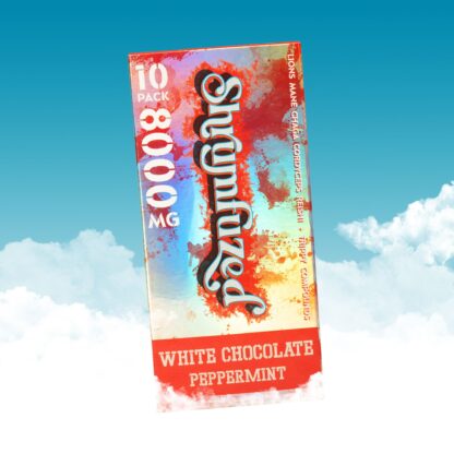 Shrumfuzed Gummies White Peppermint Chocolate 10 Pack