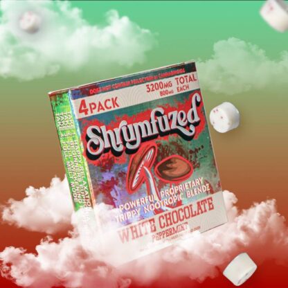 Shrumfuzed Gummies White Peppermint Chocolate 4 Pack