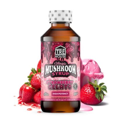 TRE House Magic Mushroom Syrup Strawberry Gelato